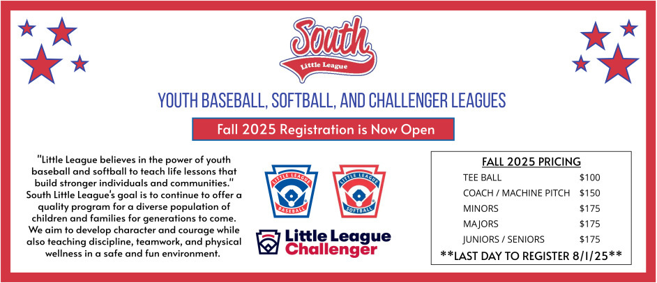 Fall 2025 Registration is Open!