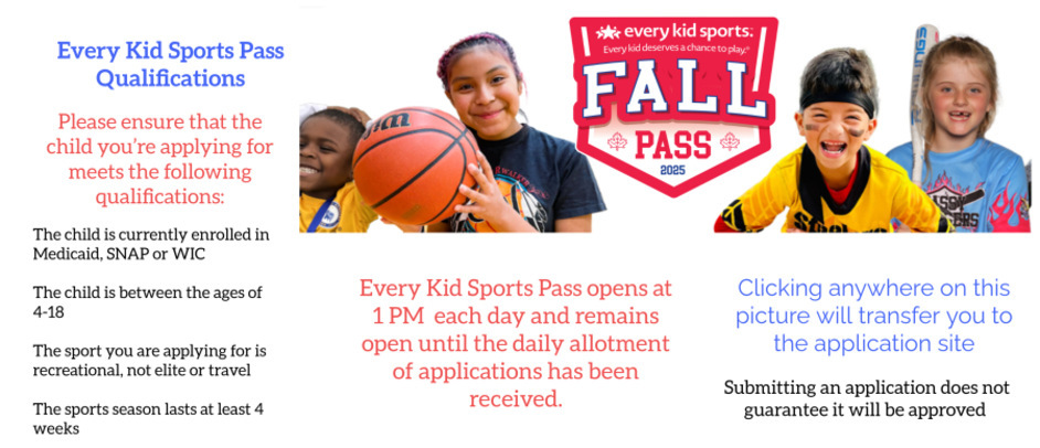 EVERY KIDS SPORTS PASS FALL 2025