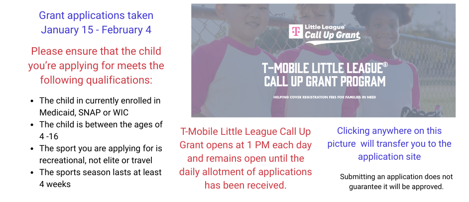 2026 T-Mobile Call Up Grant