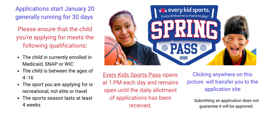 2026 Every Kids Sports Pass