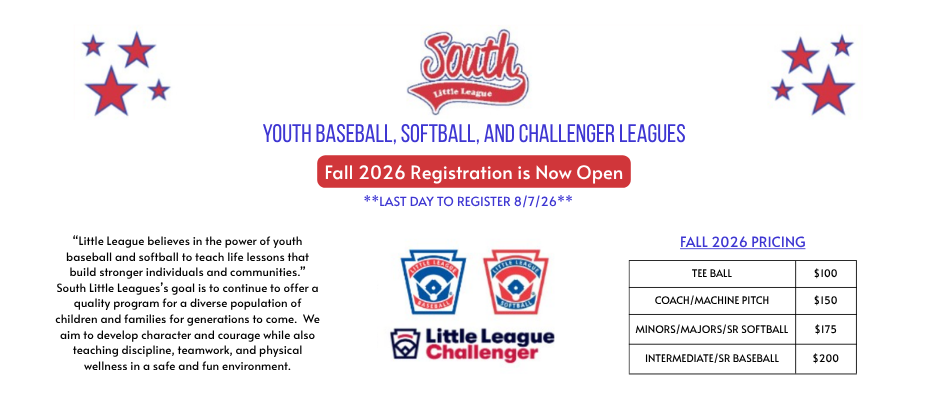 Fall 2026 Registration is Open