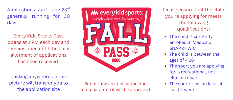 Every Kid Sports Pass Fall 2026